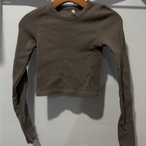 Women's Long Sleeve Top - Gray